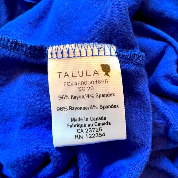 Talula Royal Blue Ruffle Tank - Picture 7 of 8